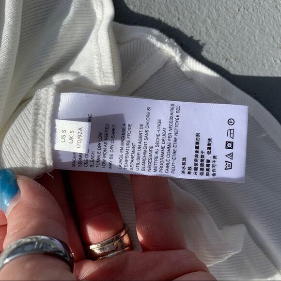 Free People Downtown Girl Cream Tunic Cold Shoulder SMALL - Picture 4 of 8